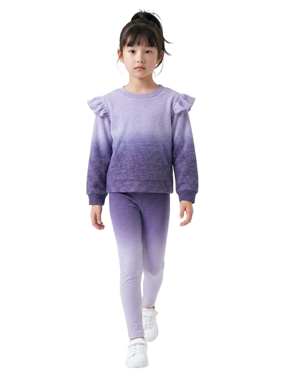 Splendid baby girl dip dye purple set